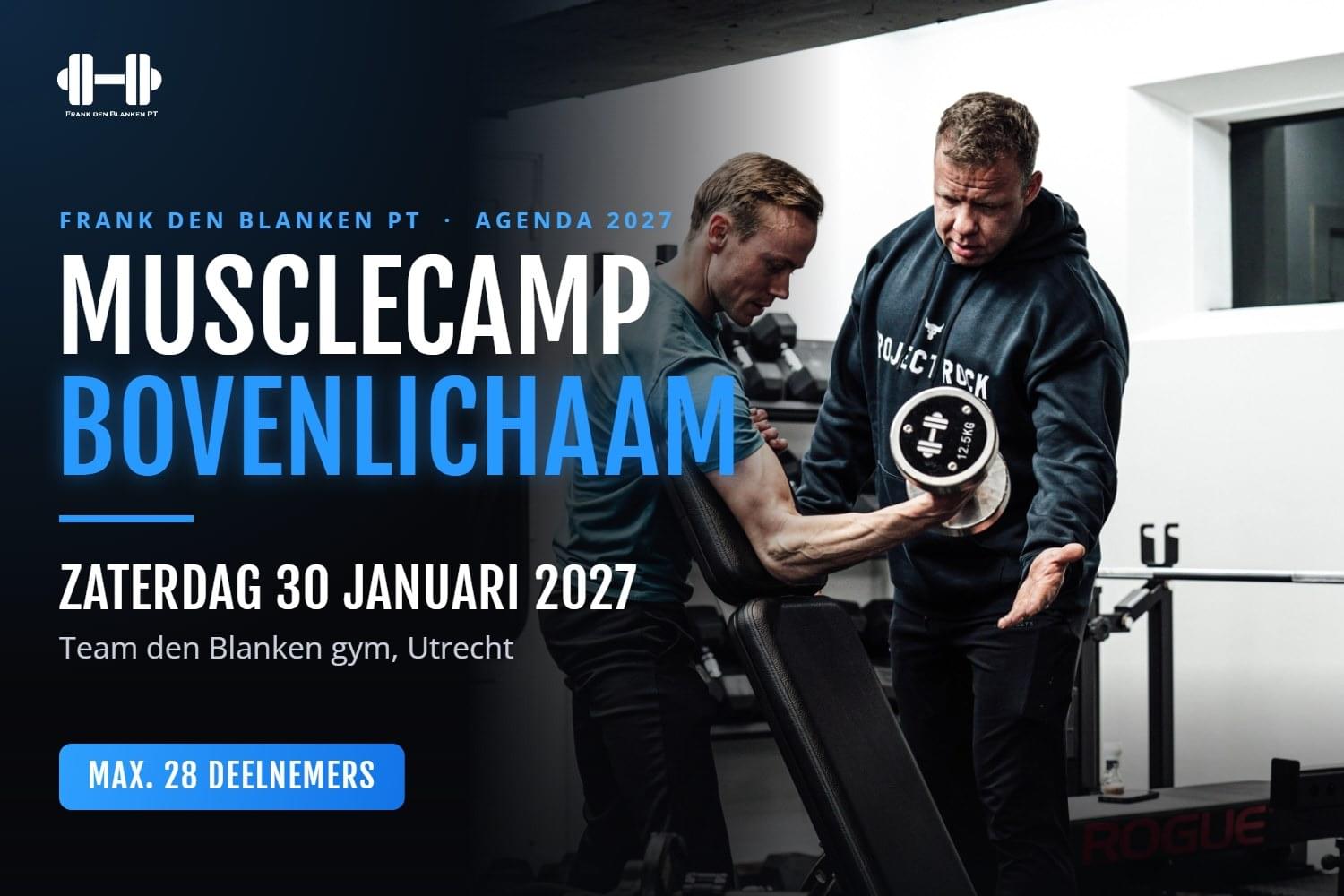 Musclecamp Bovenlichaam Zaterdag 30 Januari 2027